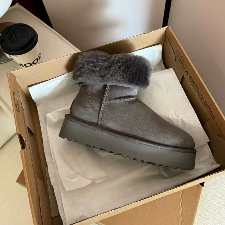 UGG Classic Short Platform Boots - Charcoal