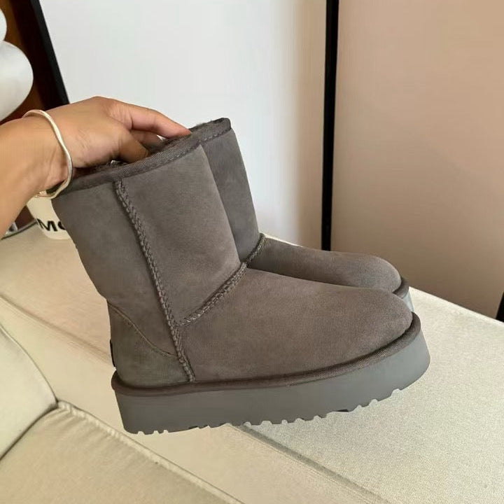 UGG Classic Short Platform Boots - Charcoal