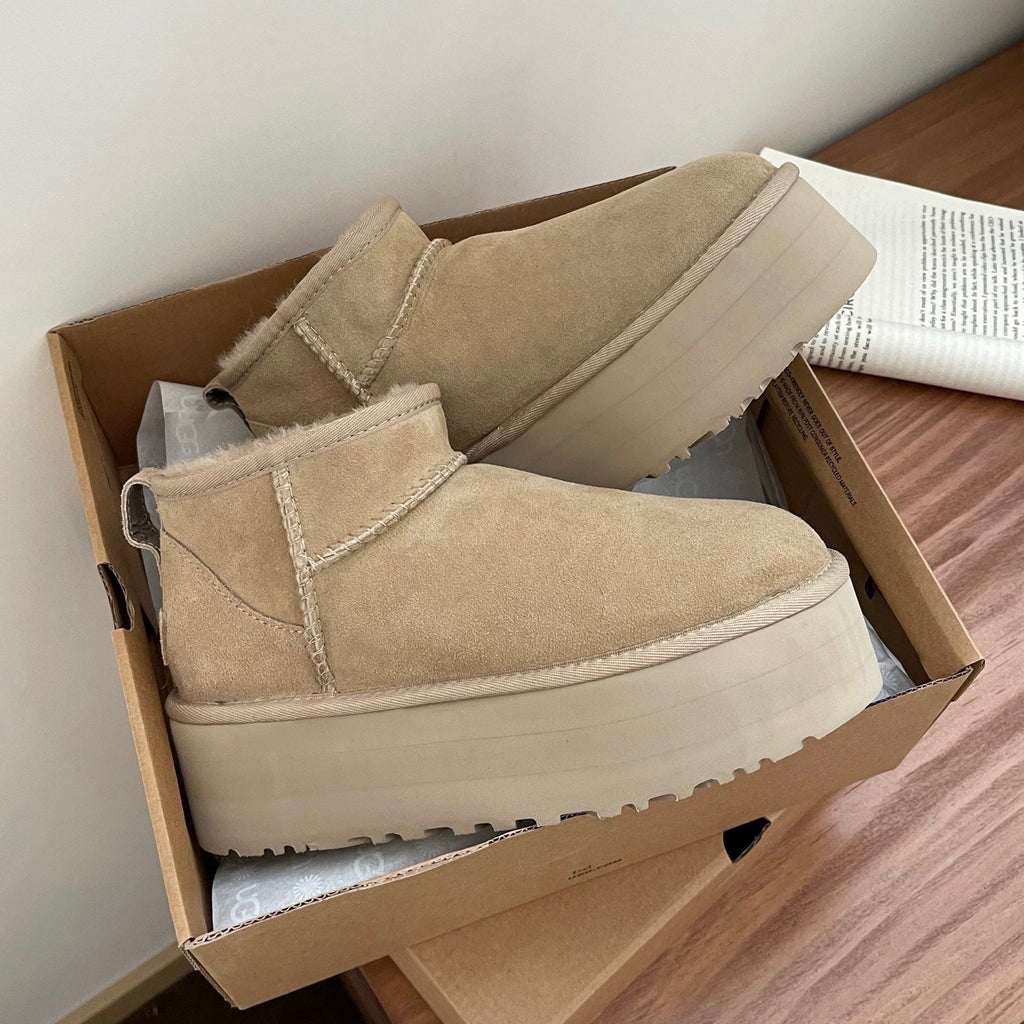 UGG Classic Ultra Mini Platform Boots - Mustard Seed