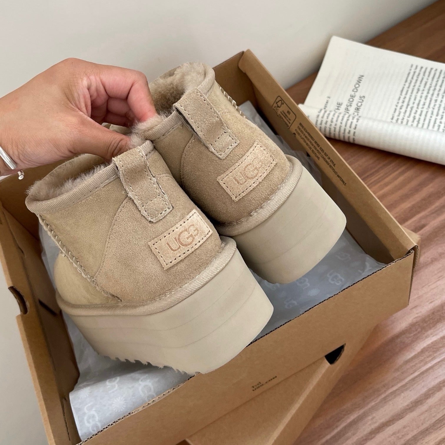 UGG Classic Ultra Mini Platform Boots - Mustard Seed