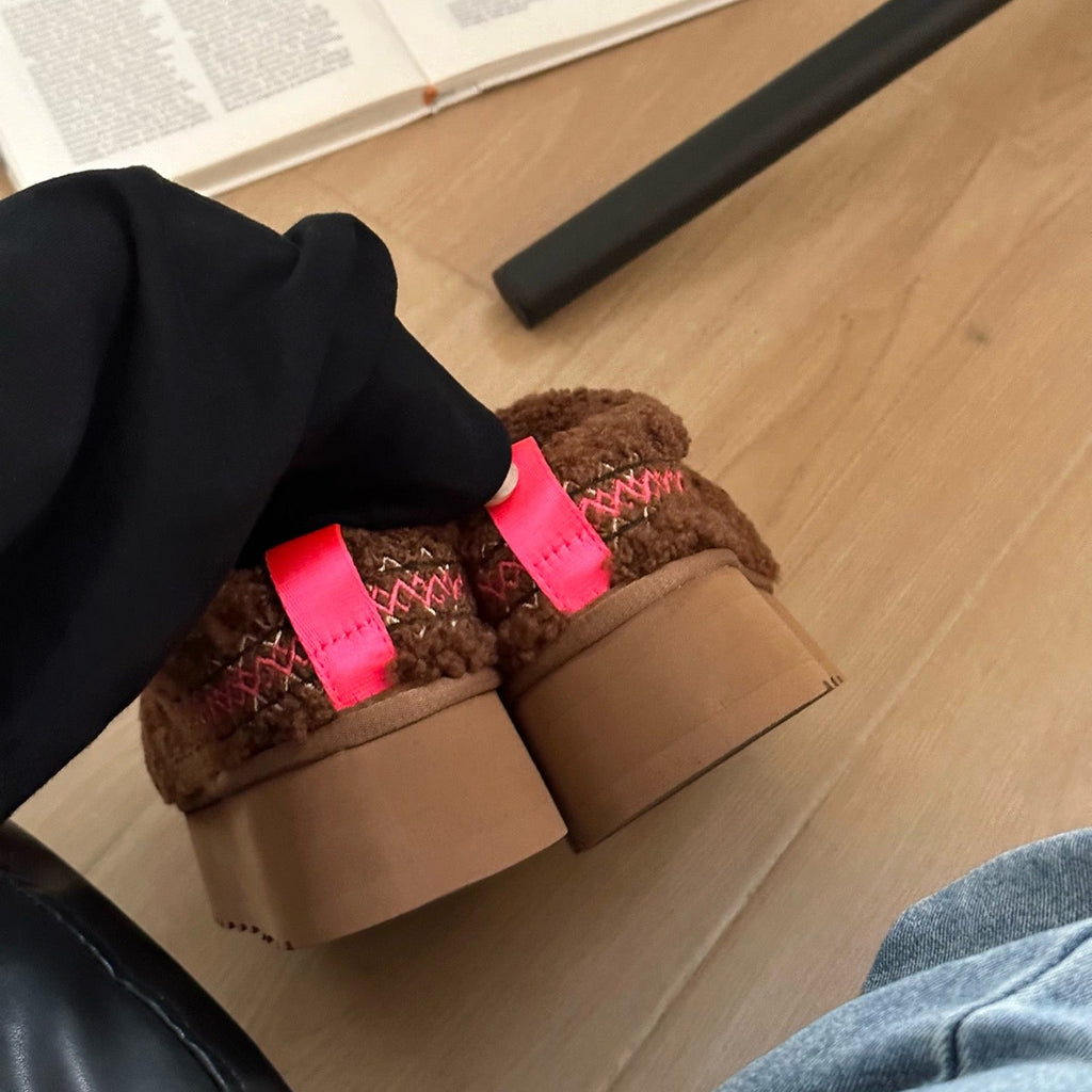 UGG Tazz Heritage Braid Slippers - Brown