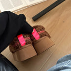 UGG Tazz Heritage Braid Slippers - Brown