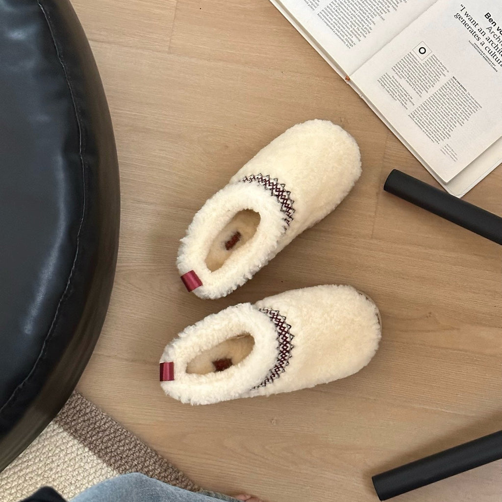 UGG Tazz Heritage Braid Natural Slippers - Beige