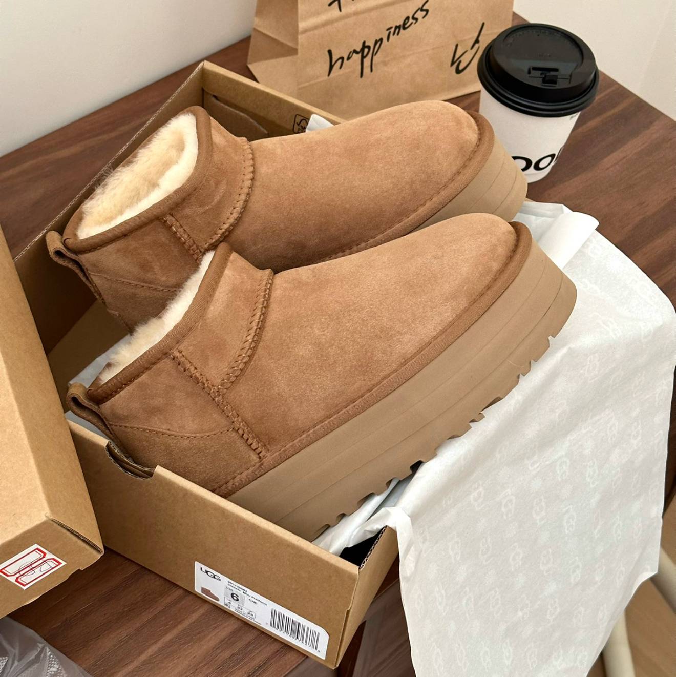 UGG Classic Mini Platform Boots - Chestnut