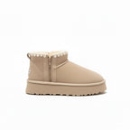 UGG Classic Ultra Mini Platform Zip Boots - Sand