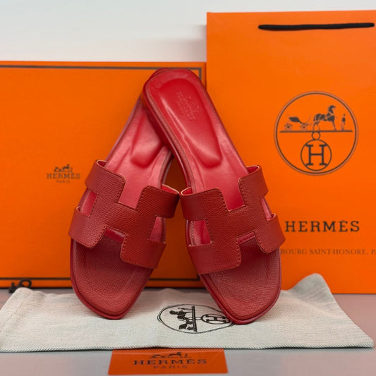 Hermès Oran Sandal | Vibrant Cherry